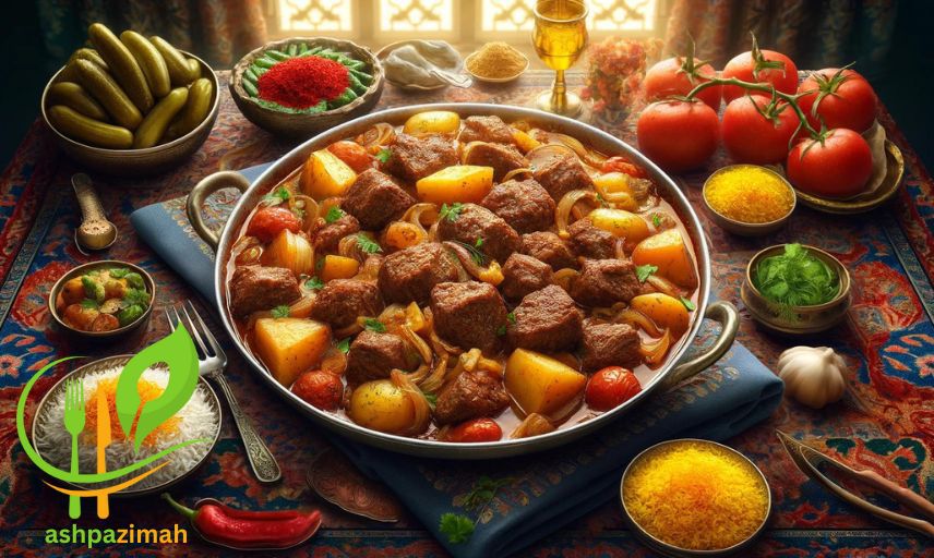 طرز تهیه تاس کباب