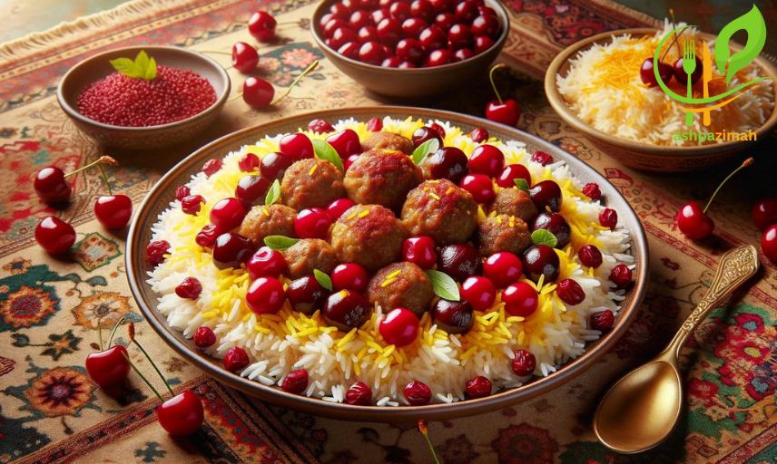 طرز تهیه آلبالو پلو با گوشت چرخ کرده