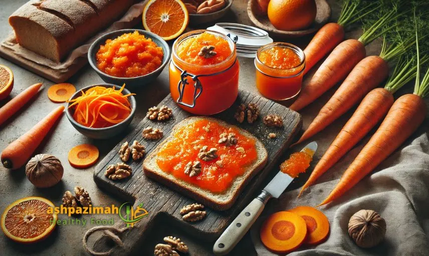 طرز تهیه مربای هویج رنده شده باپوست پرتغال