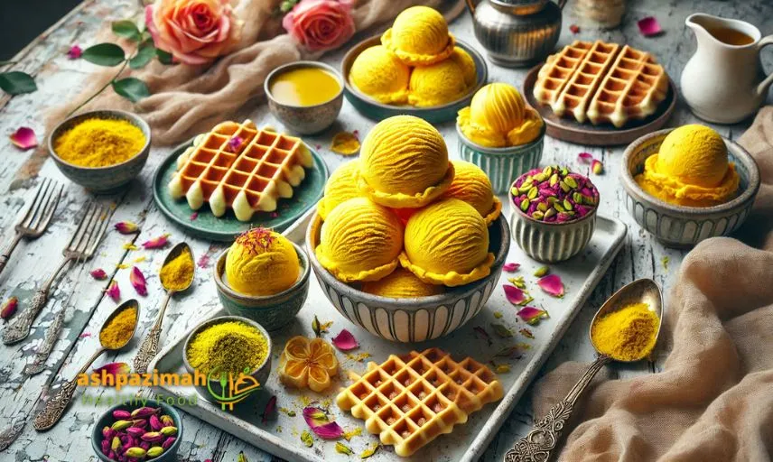 طرز تهیه بستنی سنتی وانیلی