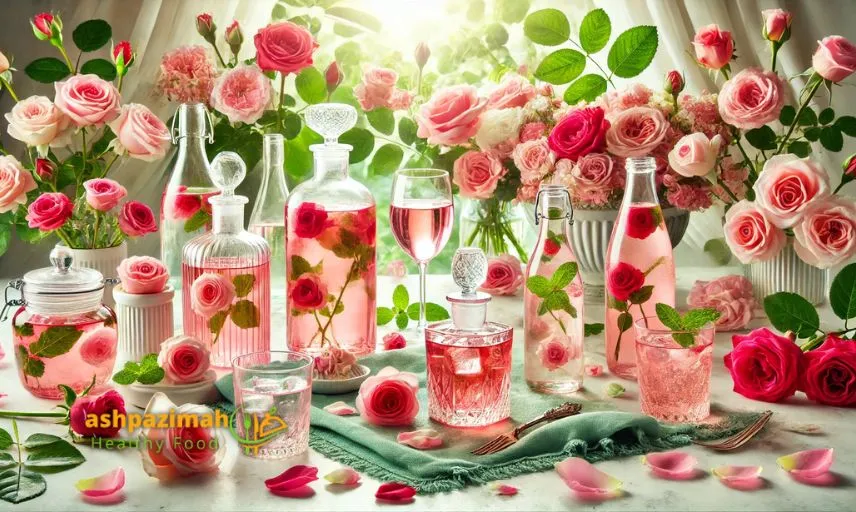 طرز تهیه شربت گل محمدی با گلاب