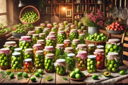 طرز تهیه ترشی گوجه سبز