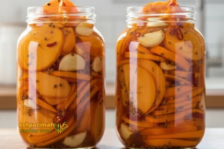 طرز تهیه ترشی خرمالو خوشمزه و ترد؛ دستور خانگی