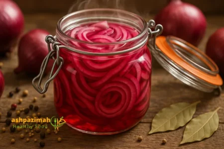 طرز تهیه ترشی پیاز قرمز ترد خوشمزه + فوت و فن خوشرنگ شدن
