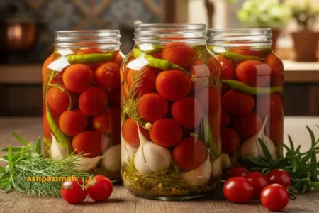 طرز تهیه گوجه شور: راهنمای کامل برای گوجه شوری خوشمزه مشهدی