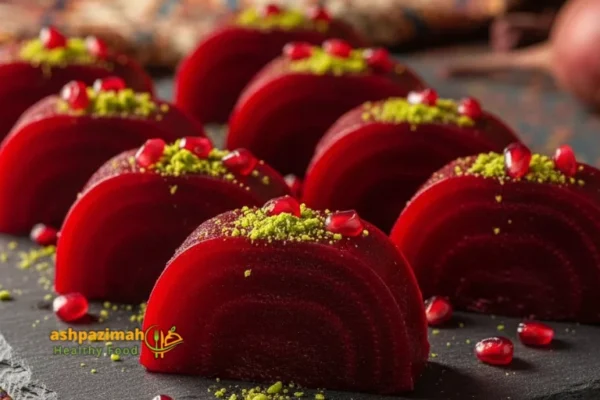 دسر لبو را حرفه‌ای درست کنید! طرز تهیه با نشاسته، ماست و انار