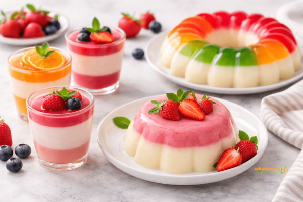 طرز تهیه ژله با شیر