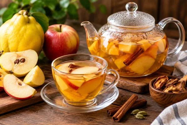 طرز تهیه دمنوش به و سیب؛ خوش‌عطر، خانگی و مقوی